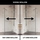 preview thumbnail 13 of 18, VIGO Monteray 30"D x 30"W x 73"H Frameless Hinged Shower Enclosure