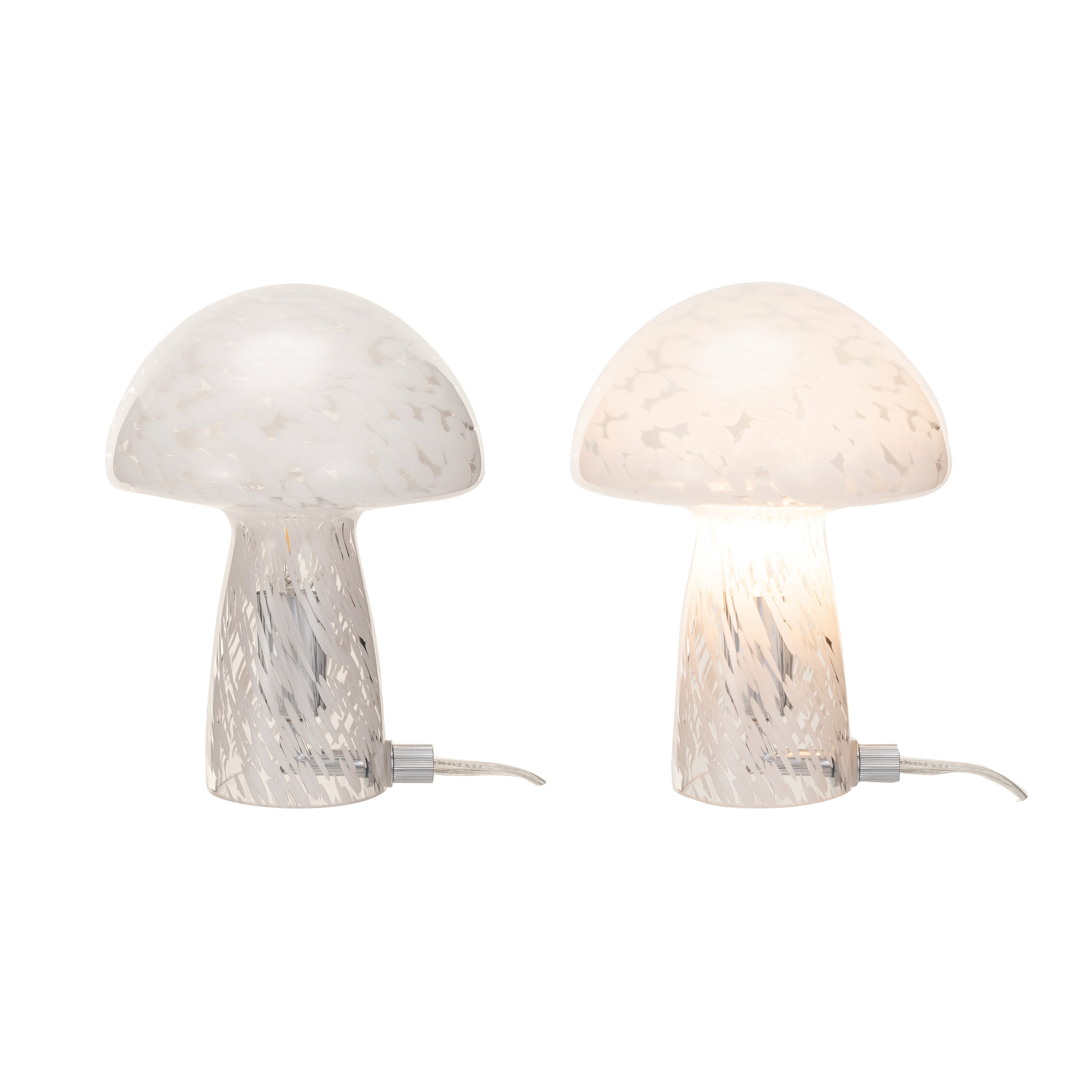 White glass mushroom lamp sale