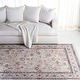 preview thumbnail 6 of 40, SAFAVIEH Lauren Ralph Lauren Lefka Rug 6'7" Square - Light Grey/Blue Rust - Square