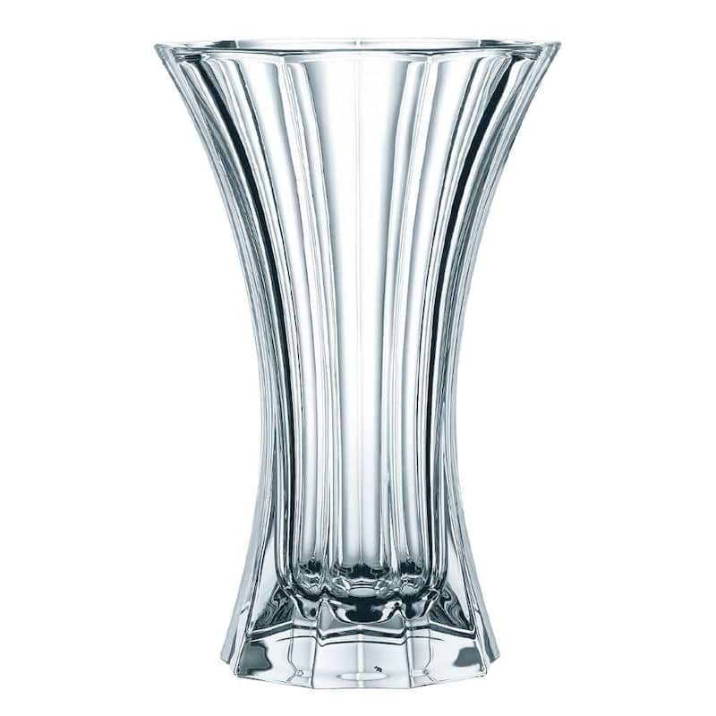 Nachtmann Saphir Crystal Vase - 10.6" H