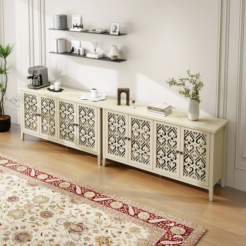 Hollowed-out Cabinet with 4 Doors