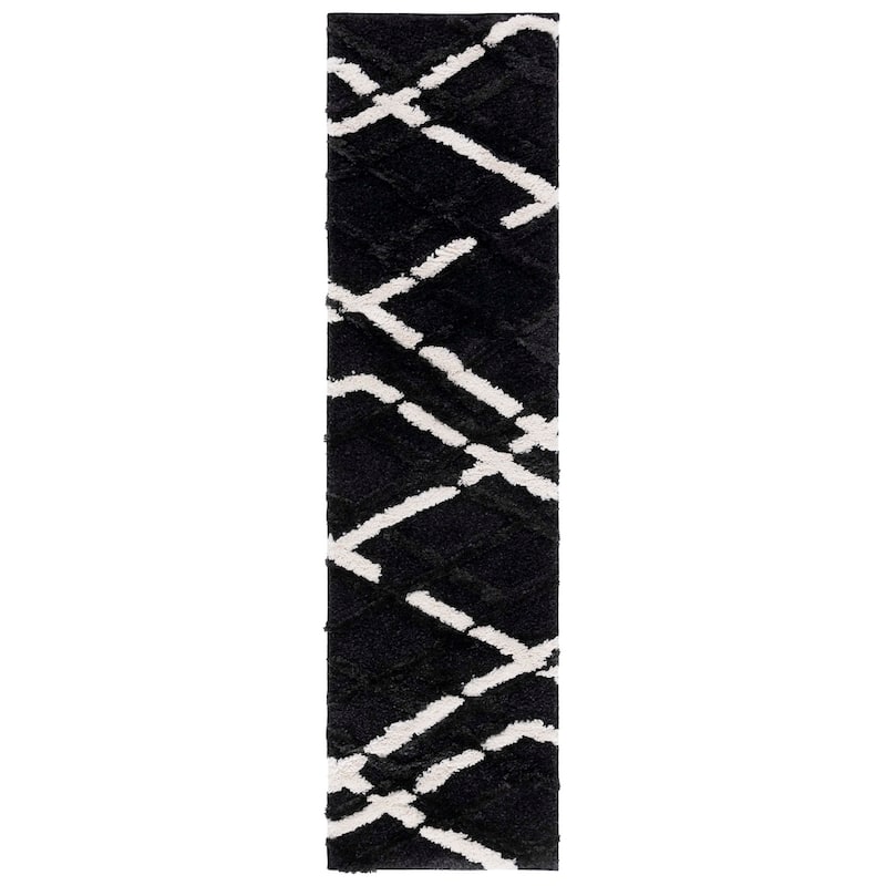 SAFAVIEH Hi-Lo Shag Inka Modern 1.6-inch Thick Rug