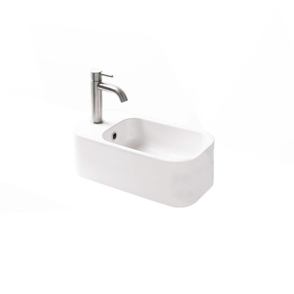WS Bath Collections Cosa 18-7/8" Rectangle Ceramic Wall Mounted