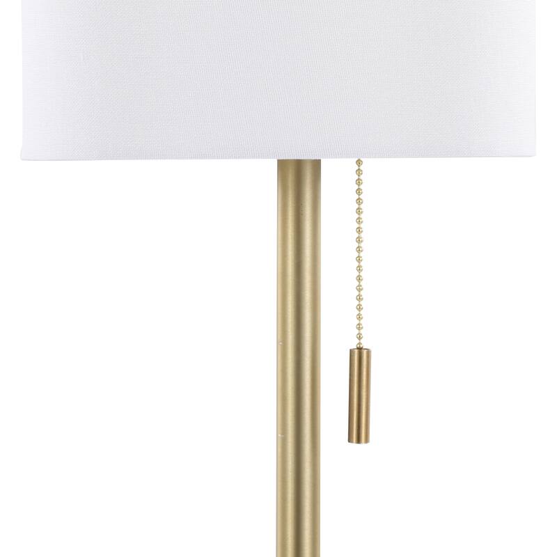 Silver Orchid Mika 32" Metal Buffet Lamp with USB Port (Set of 2)