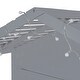 preview thumbnail 8 of 7, Grey Twin House Bed with Shelves, Window, Light Strip, Easy Assembly