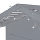 preview thumbnail 9 of 10, Twin Size House Bed with Shelves, Wooden Bedframe with Window and Sparkling Light Strip on The Roof, No Box Spring Needed