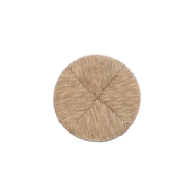Maya Backless 31-Inch 360-Degree Swivel Bar Stool with Seagrass Seat