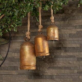 Bohemian Rustic Decorative Tibetan Inspired Cow Bell Collection - Silver, Gold, Bronze and Matte Black