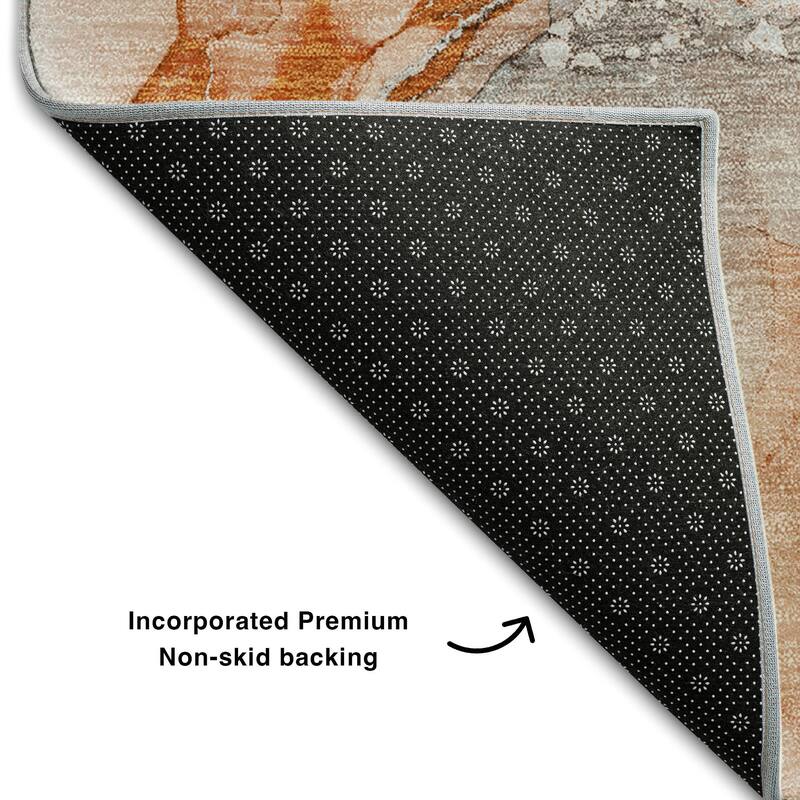 Premium Washable Super Soft Watercolor Abstract Mayfield Rug