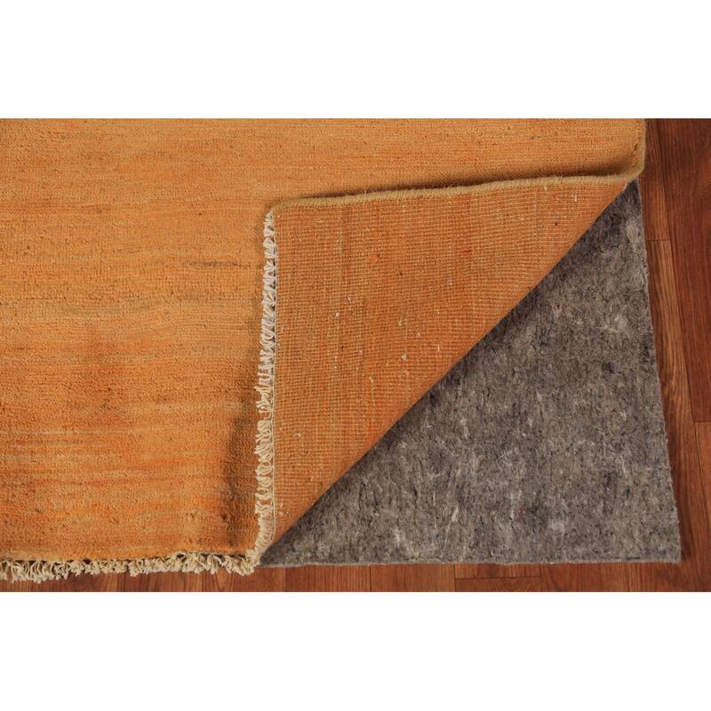 Gabbeh Modern Oriental Rug Handmade Stripe Tribal Wool Carpet - 4'10" x 5'10"