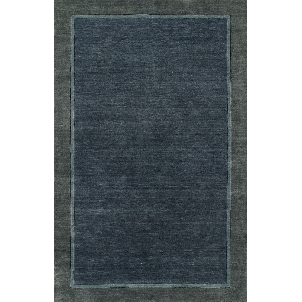 Momeni Beckton Hand Made Wool Blue Area Rug