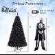 preview thumbnail 3 of 8, Gymax 6/7 FT Halloween Tree w/ 362/572 Branch Tips Frosted Pine