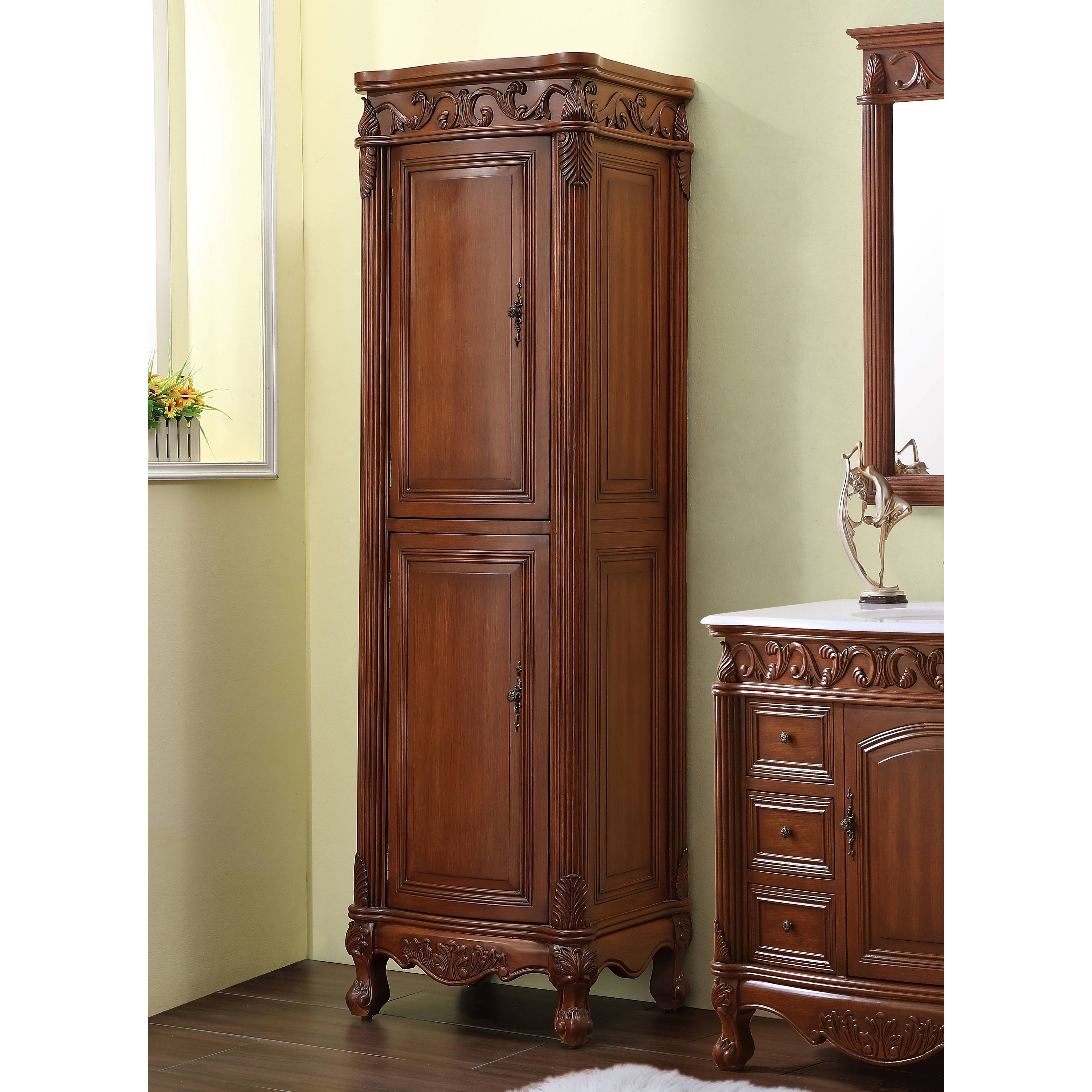 Cherry sales linen cabinet