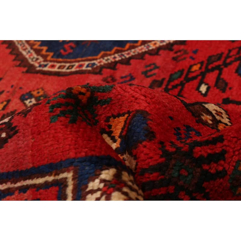 ECARPETGALLERY Hand-knotted Melis Red Wool Rug - 6'9 x 10'5