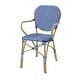 preview thumbnail 4 of 6, Courtnie French Blue PE Wicker Outdoor Dining Chairs (Set of 2) by Furniture of America - Set of 2