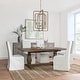 preview thumbnail 10 of 21, Kosas Home Caleb Reclaimed Pine Dining Table, Distressed Brown 78"