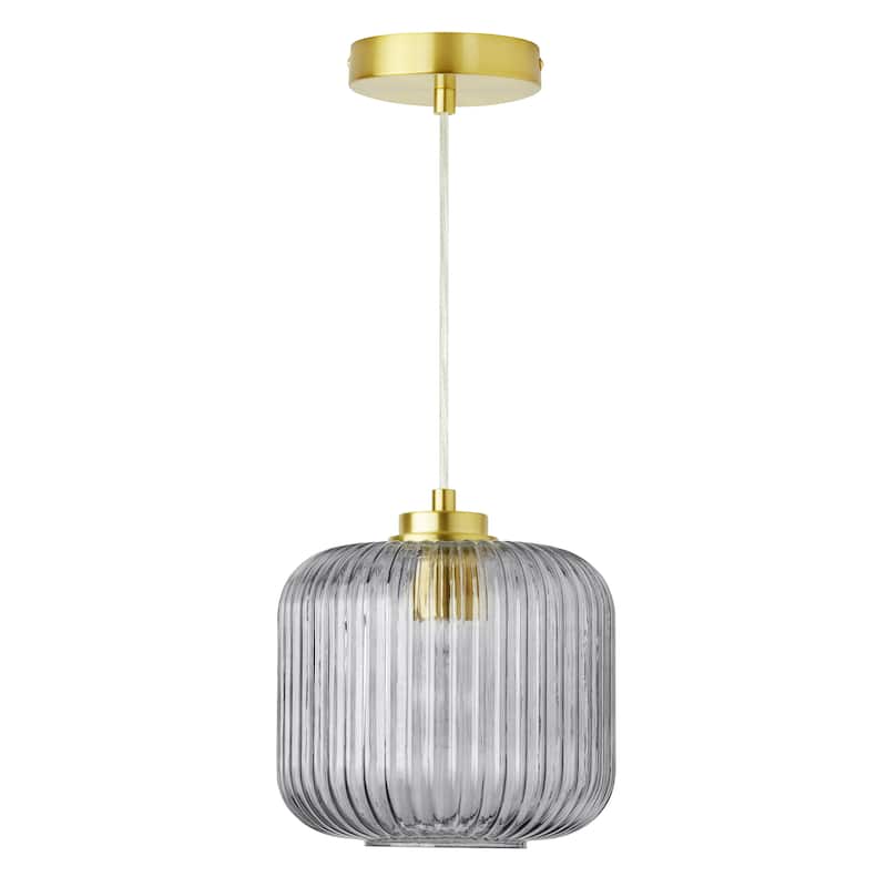 Digby River of Goods Glass and Metal Globe Shade Pendant Light