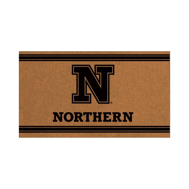 Northern State University Monochrome Indoor/Outdoor Coir Door Mat - 28" x 16"