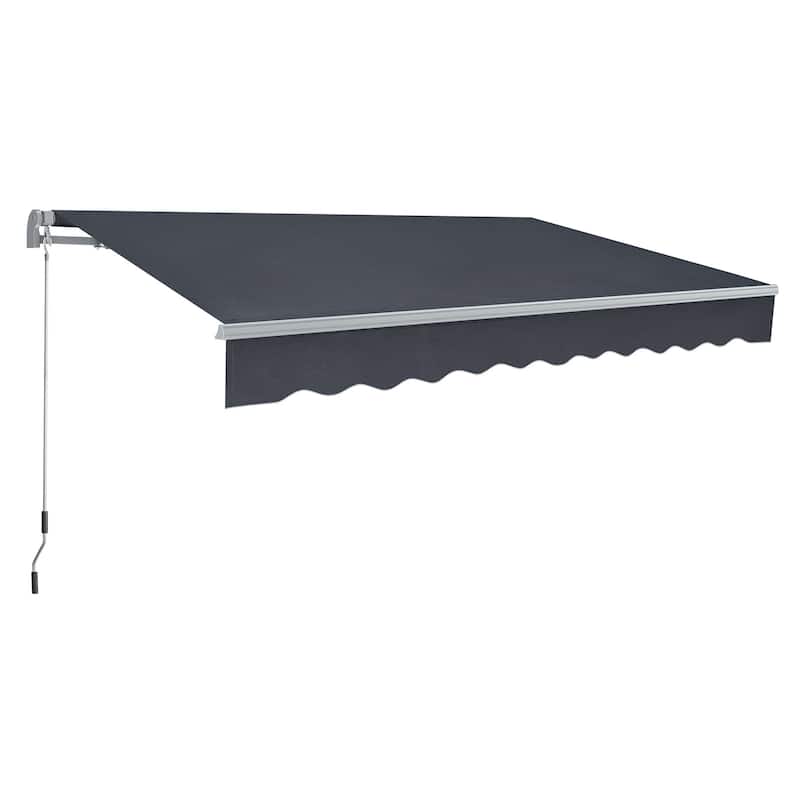 MCombo Patio Awning 12x8 Feet Sunshade Canopy for Manual Retractable Awnings, 4664
