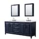 Option Dark Blue / White Quartz Top / Matte Black