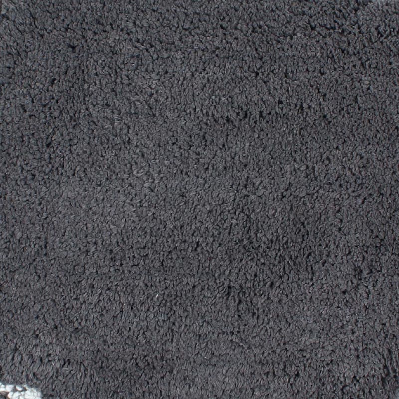 Allure Collection 100% Cotton Non-Slip Bathroom Rug Set, 3 Piece Machine Washable- Bathroom Rug, Bath Rug, U Shaped Contour