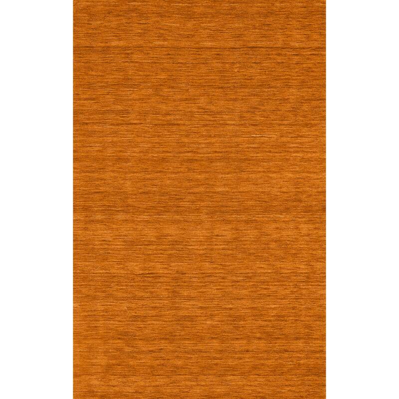 Addison Cooper Multi Shade Solid Wool Area Rug - 8'X10' - Orange - Rectangle