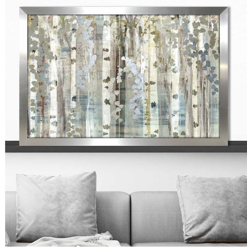 "Birch Wood Meadow" by Susan Jill Print on Acrylic