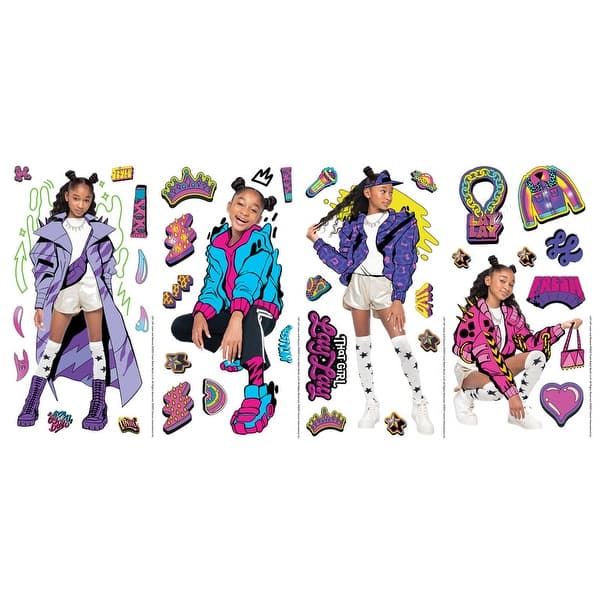 slide 2 of 6, That Girl Lay Lay Peel and Stick Wall Decals by RoomMates