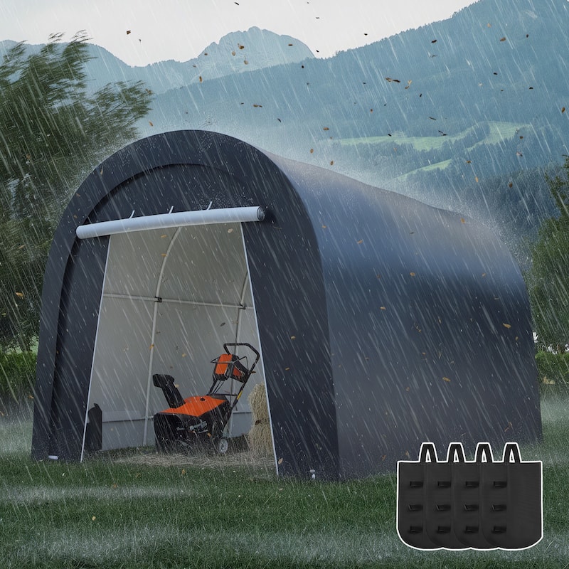 Domed Carport with 4 Cloth Bags