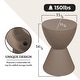 preview thumbnail 107 of 143, Boyd Round Side Table with Ribbed Design Base - Accent Hourglass End Table with Removable Lid for Living Room & Bedroom