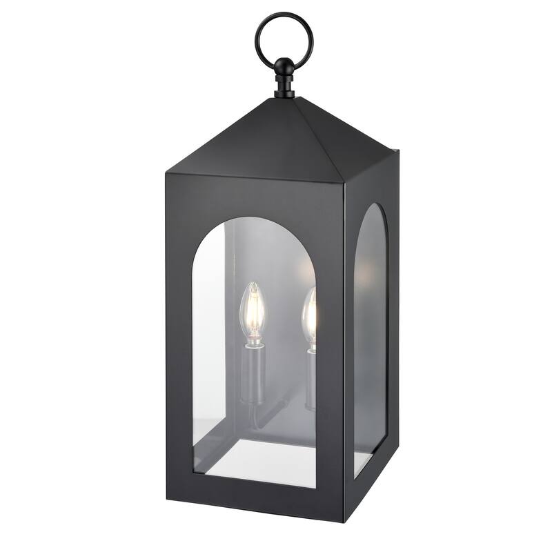 Millennium Lighting Bratton 1 Light Outdoor Wall Sconce in Powder Coat Black