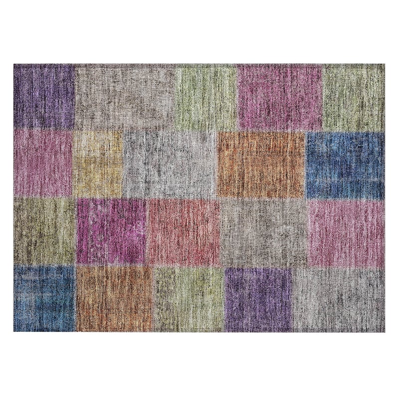 Machine Washable Indoor/ Outdoor Chantille Vintage Oriental Rug