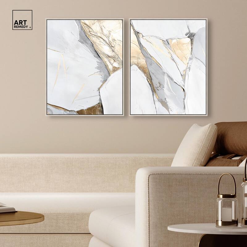 Cracks of Creation III Canvas Set of 2 by Art Remedy
