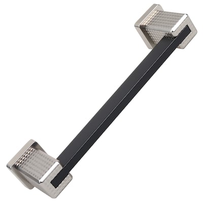 5 in. Center Modern Flat Embossed Matte Black Cabinet Pulls (10-Pack)