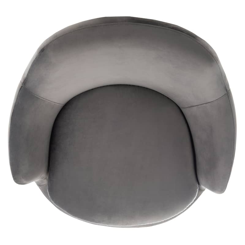 SAFAVIEH Couture Kristell Velvet Swivel Accent Chair - 31.1" W x 32.3" L x 29.5" H - 31Wx32Dx30H