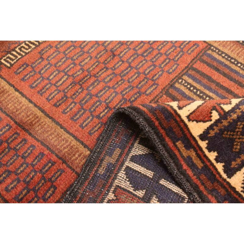 ECARPETGALLERY Hand-knotted Teimani Copper Wool Rug - 2'7 x 4'4