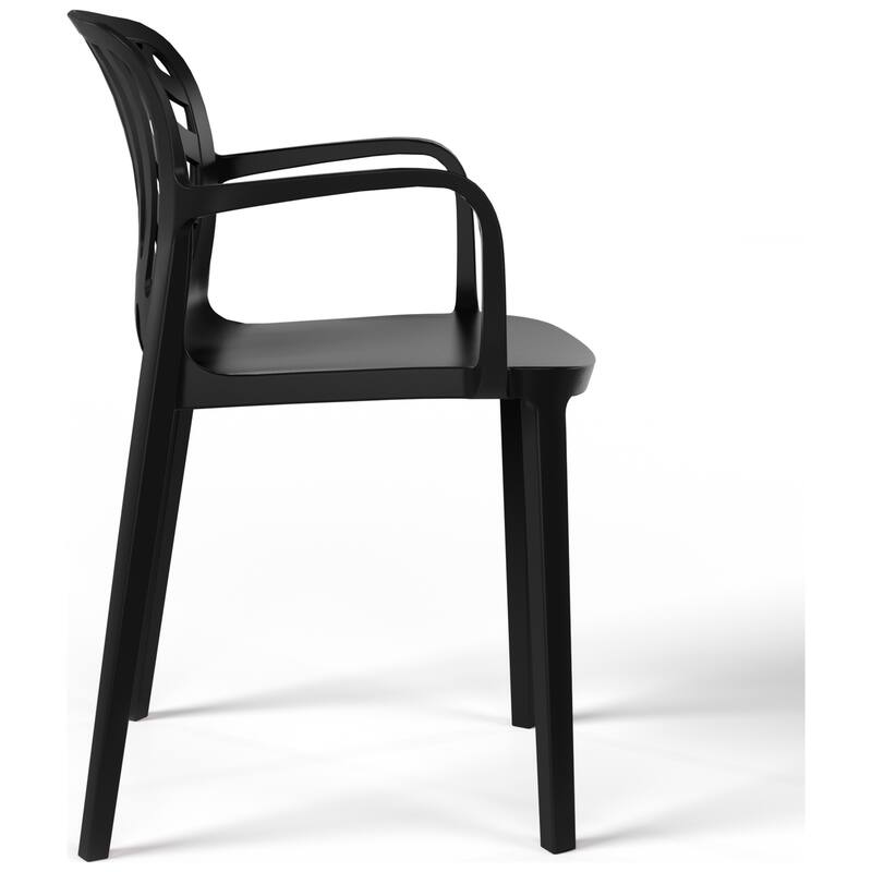 Frond and Form 4-Person Outdoor Patio Square Dining Set