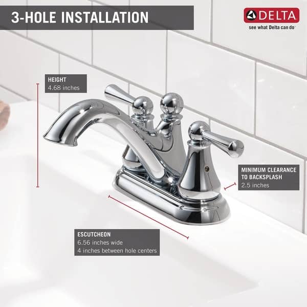 Shop Delta 25999lf Haywood Centerset Bathroom Faucet With Pop Up