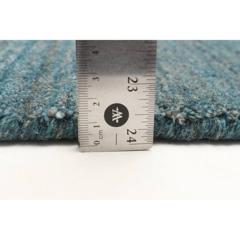 ECARPETGALLERY Hand Loomed Kashkuli Gabbeh Teal Wool Rug - 5'0 x 6'8