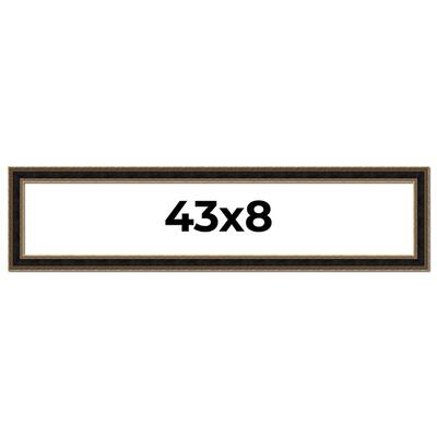 43x8 Frame Gold Antique Vintage Sold Wood Picture Frame | 1.75 Inch