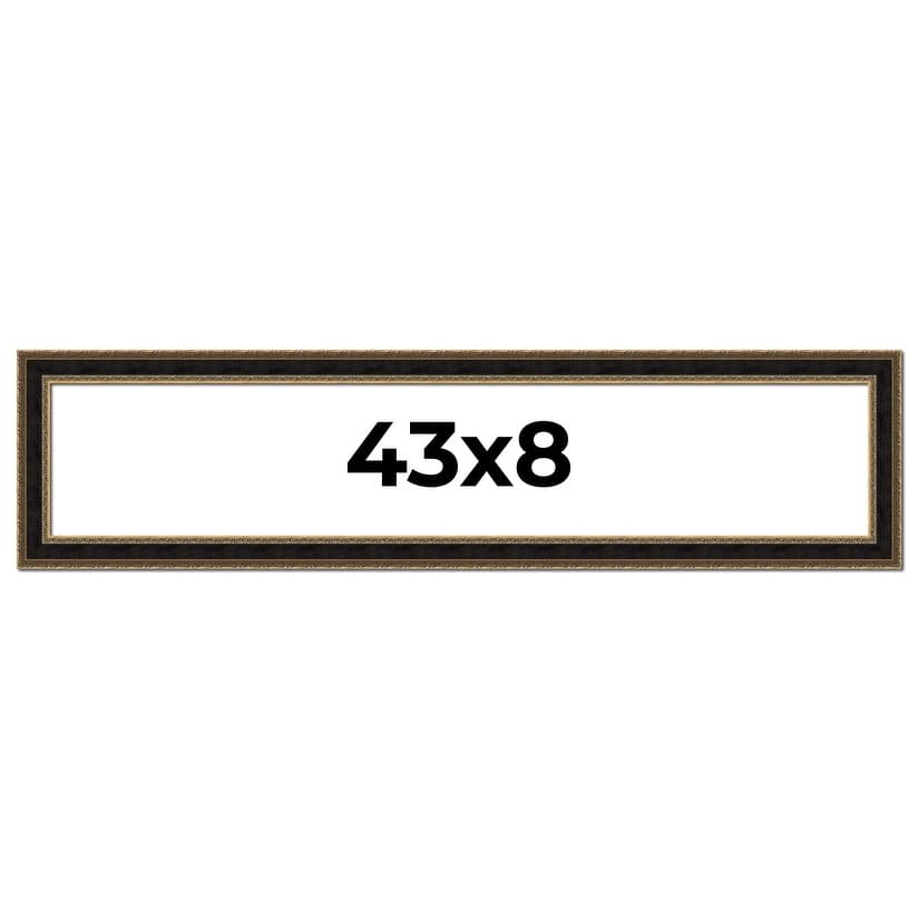 43x8 Frame Gold Antique Vintage Sold Wood Picture Frame | 1.75 Inch