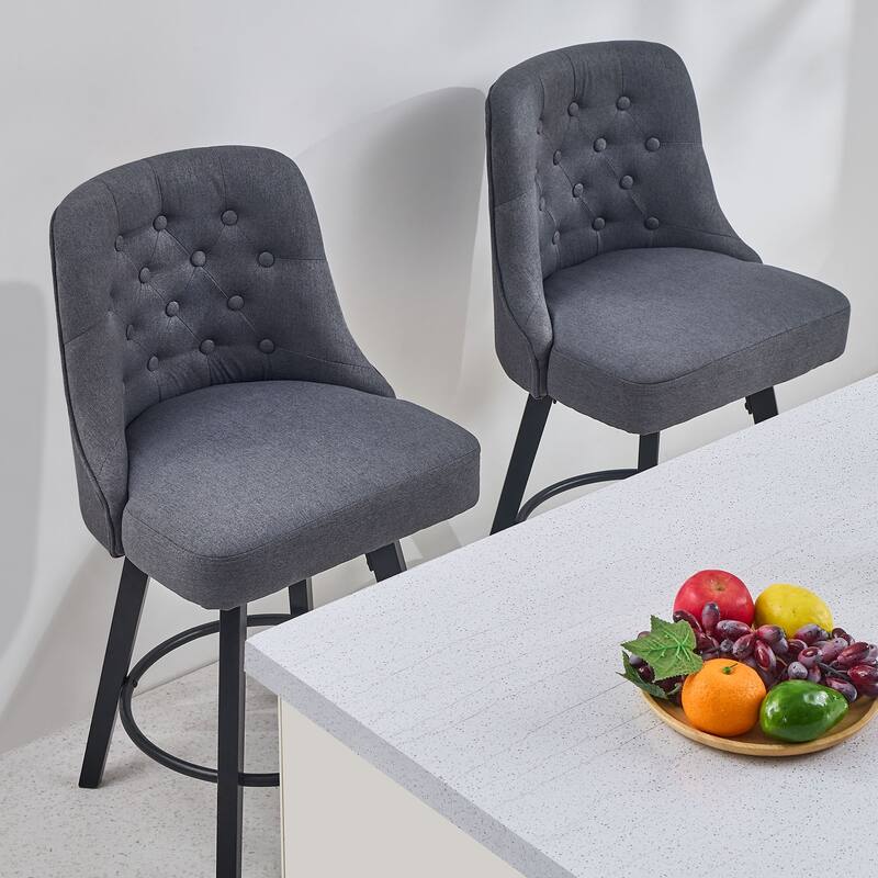 Set Of 2 Modern Counter Stools