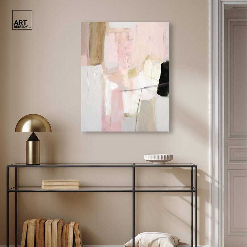 Pistachio Pink II Canvas by Art Remedy, Gallery Wrapped