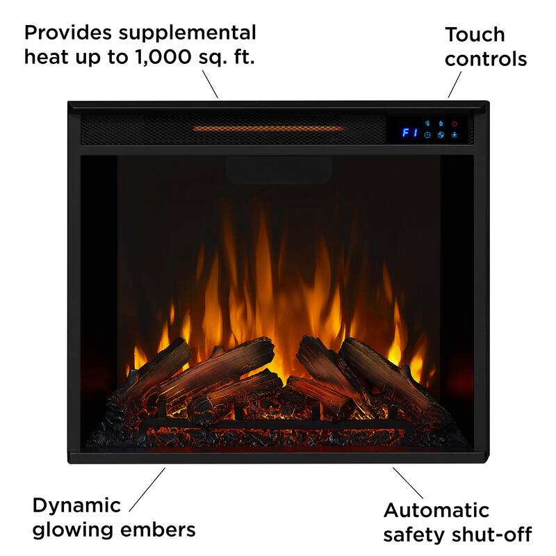 Chateau 41" Dark Walnut Corner Electric Fireplace by Real Flame