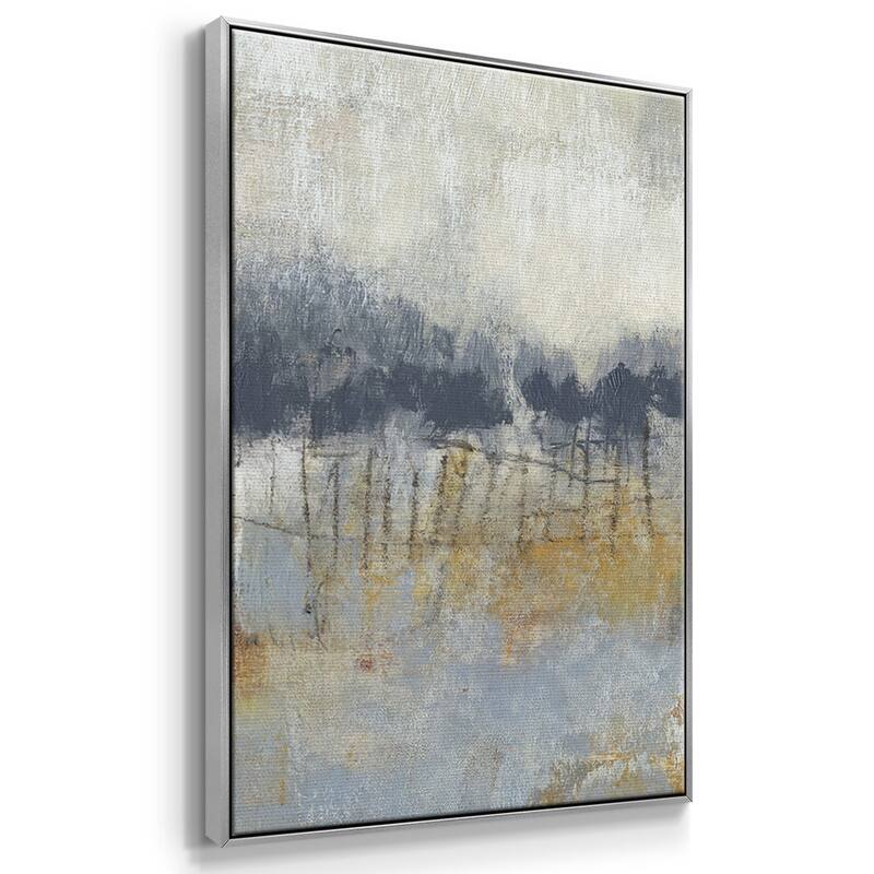 Cool Grey Horizon II - Multi Piece Framed Canvas