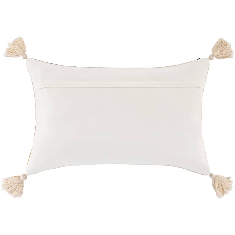 Lorna Embroidered Boho 22x14-inch Lumbar Throw Pillow