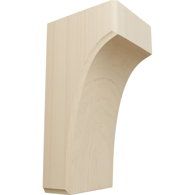 Clarksville Bracket - 3 1/2"W x 4"D x 8"H - Rubberwood