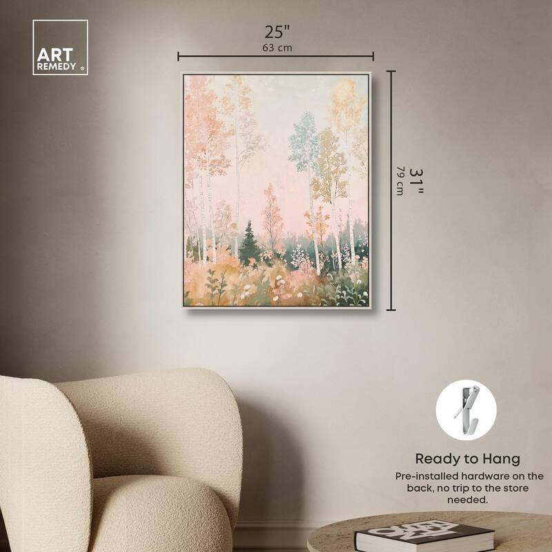 Birch Trees Canvas by Art Remedy