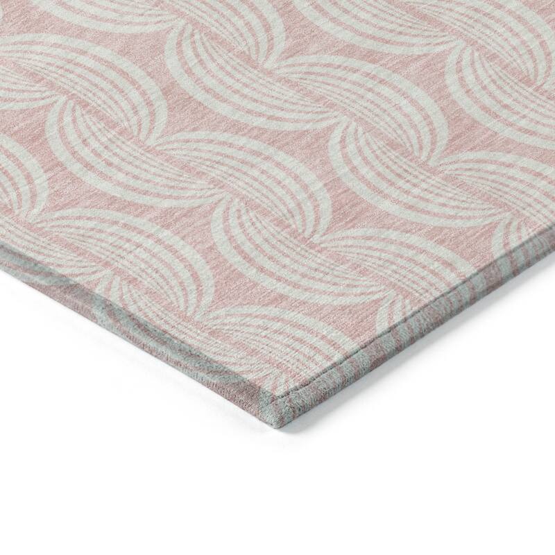 HomeRoots Ogee Transitional Rectangle Outdoor Rug