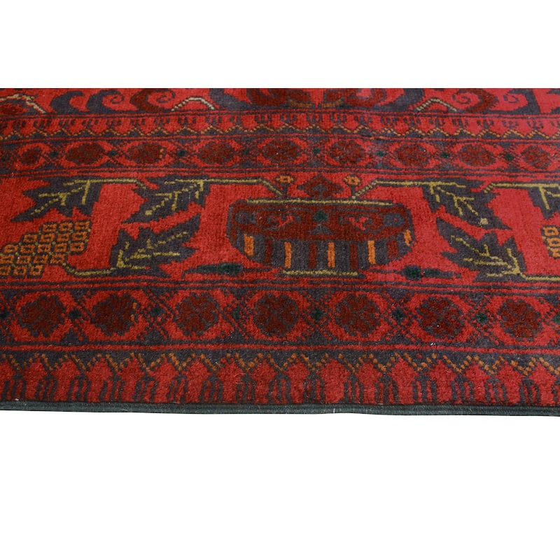 Khal Mohammadi Nurten Red/Navy Rug - 4'11" x 6'5"